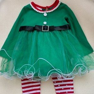 Bonnie Baby Elf Tutu Dress with Leggings 6-9 M